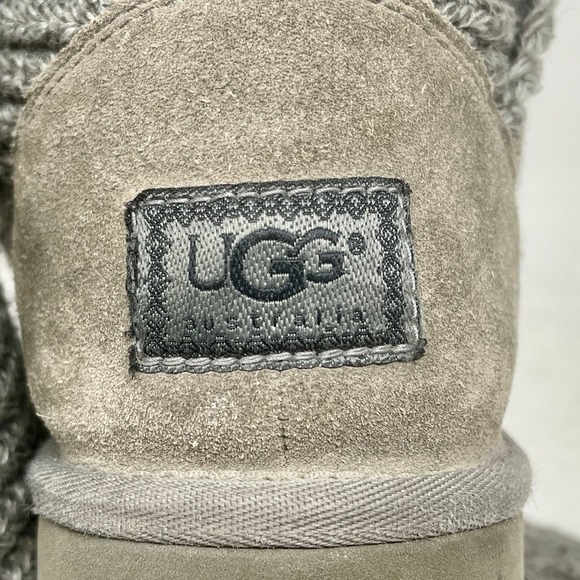 UGG Classic Cardy Boots Womens 9 Gray 1,3,7,3:S-1352 - Picture 6 of 9